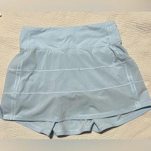 Lululemon pace rival mid rise skirt dusty blue 12”
